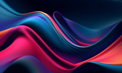 Abstract 3D Background, Generative AI