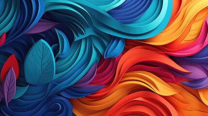 colorful paper quilling art
