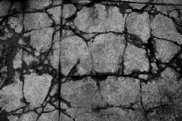 Crack asphalt road surface background. - 650020024