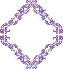 Classic Ornament Frame for Wedding 