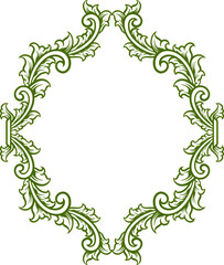 Classic Ornament Frame for Wedding 
