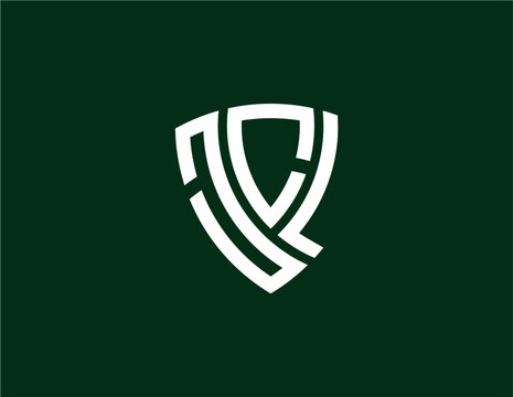 JCL creative letter shield logo design vector icon illustration