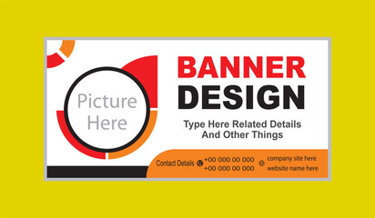 Digital marketing banner vector design template.