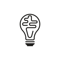 Fototapeta premium light bulb vector