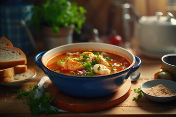 Fish soup background
