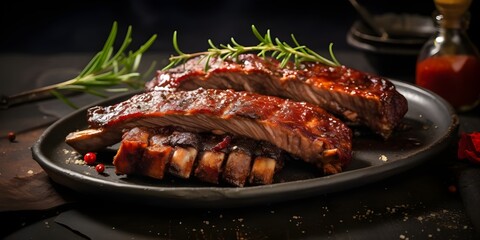 "Gourmet Grilled Spare Ribs
Grilled pork ribs 