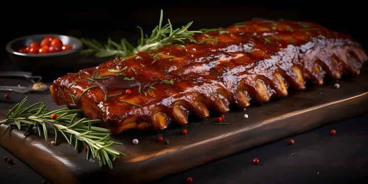 Grilled and barbecue ribs pork with bbq sauce
Modern Electric BBQ Grill by GGM Gastro