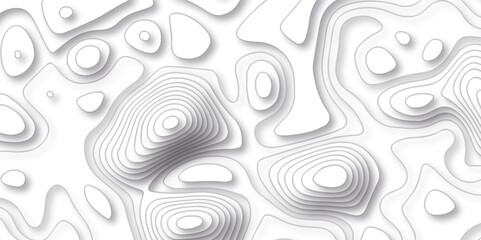 Pattern with lines and dots The stylized height of the topographic map contour in lines and contours isolated on transparent. Black and white topography contour lines map isolated on white background.