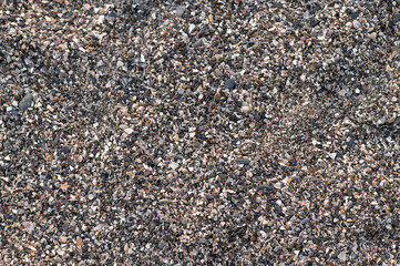Nature background from gray sea pebbles