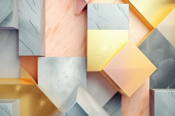 Abstract pastel color geometric background