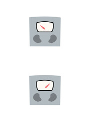 体重計　セット素材