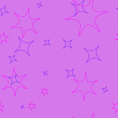 Pink and purple stars on a pink background.