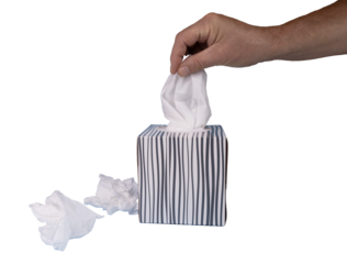 a box of paper tissues