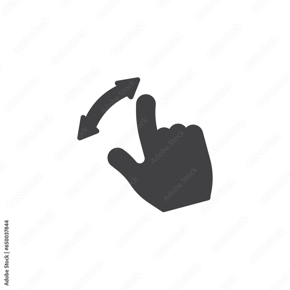 Poster zoom in gesture vector icon