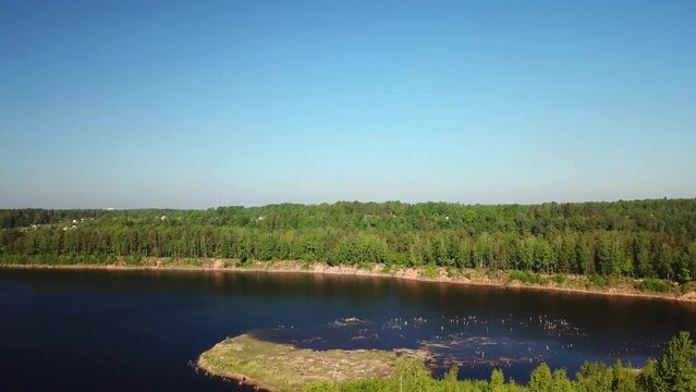 Quarry and Western Dvina River in Ruba
