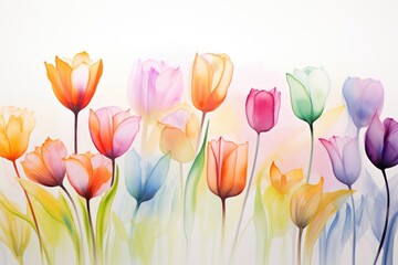 Tulips background