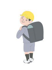 学校　小学一年生　入学式　男の子