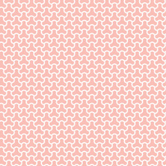 Seamless geometric background for your designs. Modern vector pink and white ornament. Geometric abstract pattern