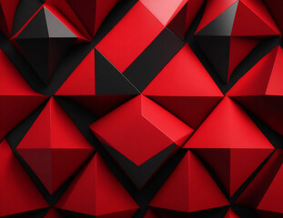 Futuristic ,red, High Tech, dark background, with a triangular block structure. Wall texture background, Ai Generated