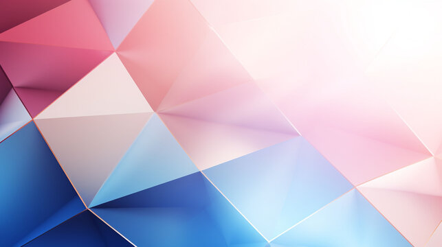 abstract blue geometric shapes background blue pink
