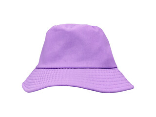 Purple bucket hat isolated PNG transparent