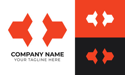 Professional creative corporate modern minimal business logo design template