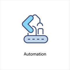 Automation icon for industry collection Vector stock illustration