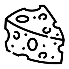 cheese Line Icon