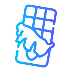 chocolate Line Gradient Icon