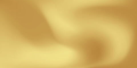 Gold abstract blurred gradient background. Vector illustration.	