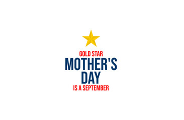 gold star mother's day background template Holiday concept