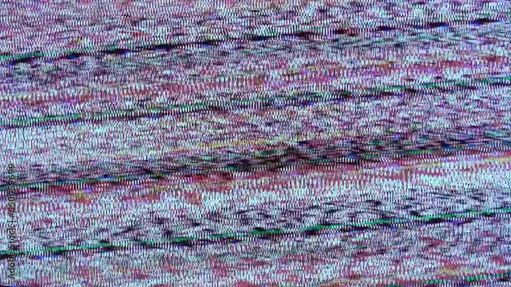 Poster analog flicker noise: classic tv screen damage artifacts. vhs glitch effect: static noise, stripes n