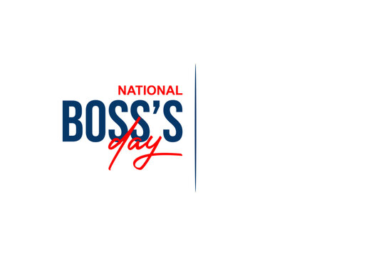 National Boss Day background template Holiday concept