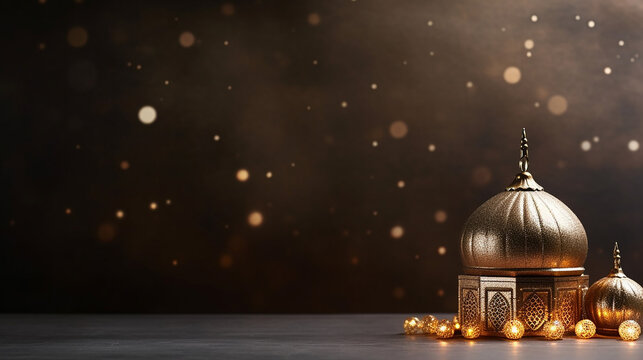 Free photo islamic new year concept with copy space  