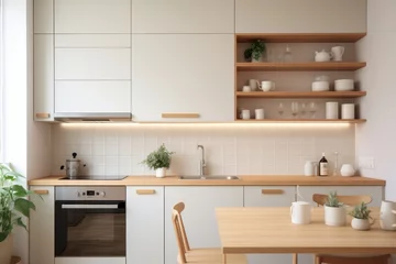 Fotobehang Small kitchen interior © BHPX