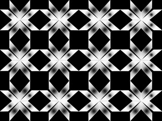 black and white seamless geometric pattern