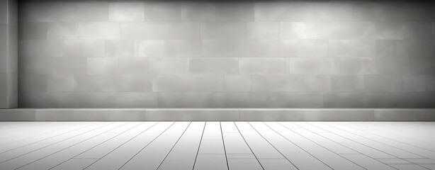 empty room with wall. Generative Ai
