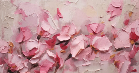 rose petals on wooden background