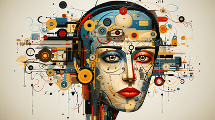 An illustration of the absurd ideas of Dada philosophy