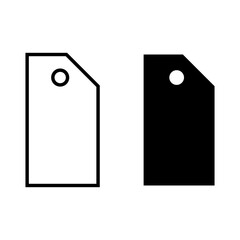 Tag vector icon set. Price illustration sign collection. Sales symbol or logo.