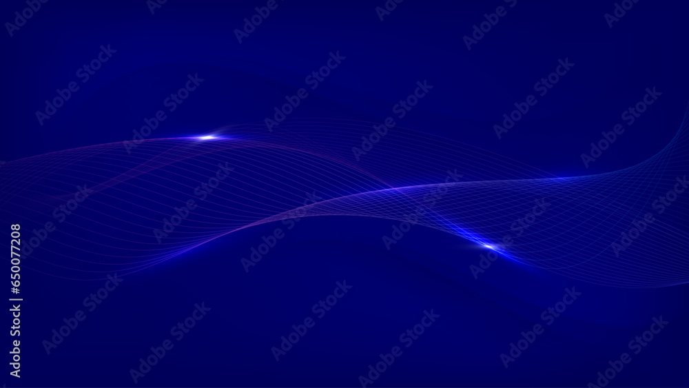 Aufkleber modern abstract glowing wave background. dynamic flowing wave lines design element. futuristic techn