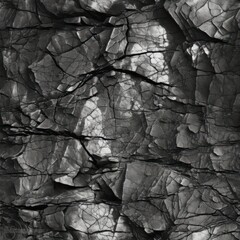 Black and white rock texture pattern background