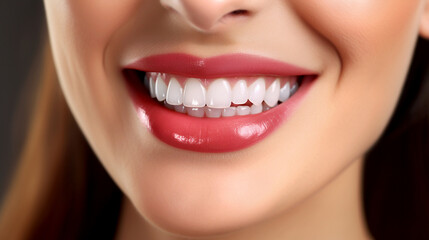 Obraz premium mouth dental close up smiling teeth clean portrait of a woman
