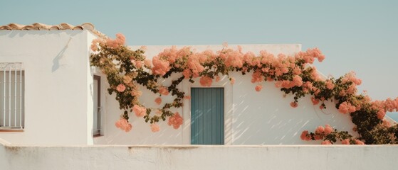 Beautiful and calm Ibiza building landscape photograph