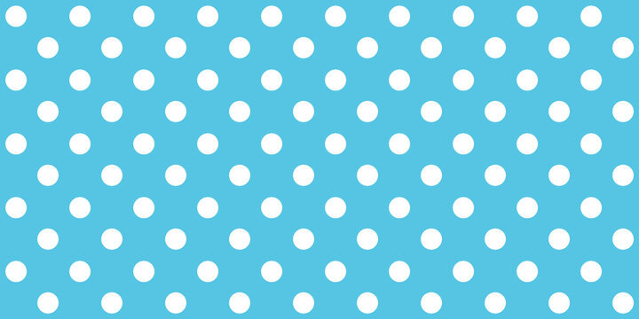 Wei&szlig;e Punkte auf blauem Hintergrund - Nahtloses Muster