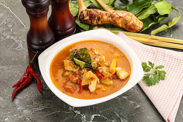 Thai traditional Tom Yum with chicken