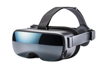 Futuristic VR Experience: VR Headset on Transparent Background - Generative AI