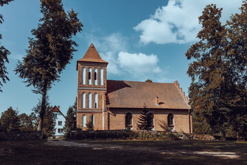 old church in the countryside in Kuty - obrazy, fototapety, plakaty