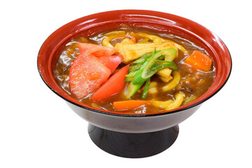 【PNG素材】野菜のスパイシーカレーうどん