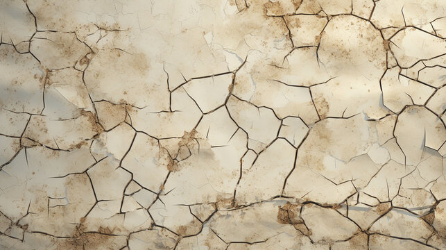 A seamless texture of broken cracks emerges, showcasing a tileable pattern of stained, peeling paint with a craquelure crackle effect. This backdrop captures the essence of weather